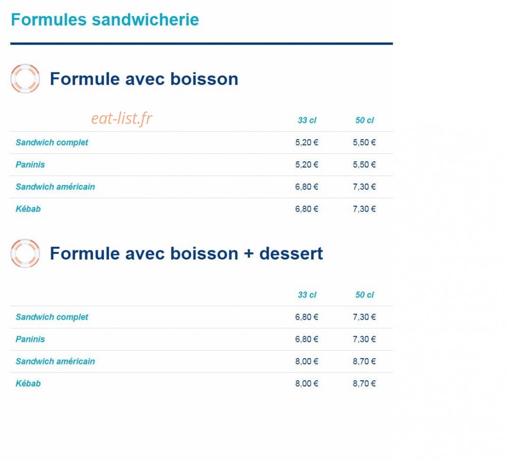 Bistrocéan — carte page 10