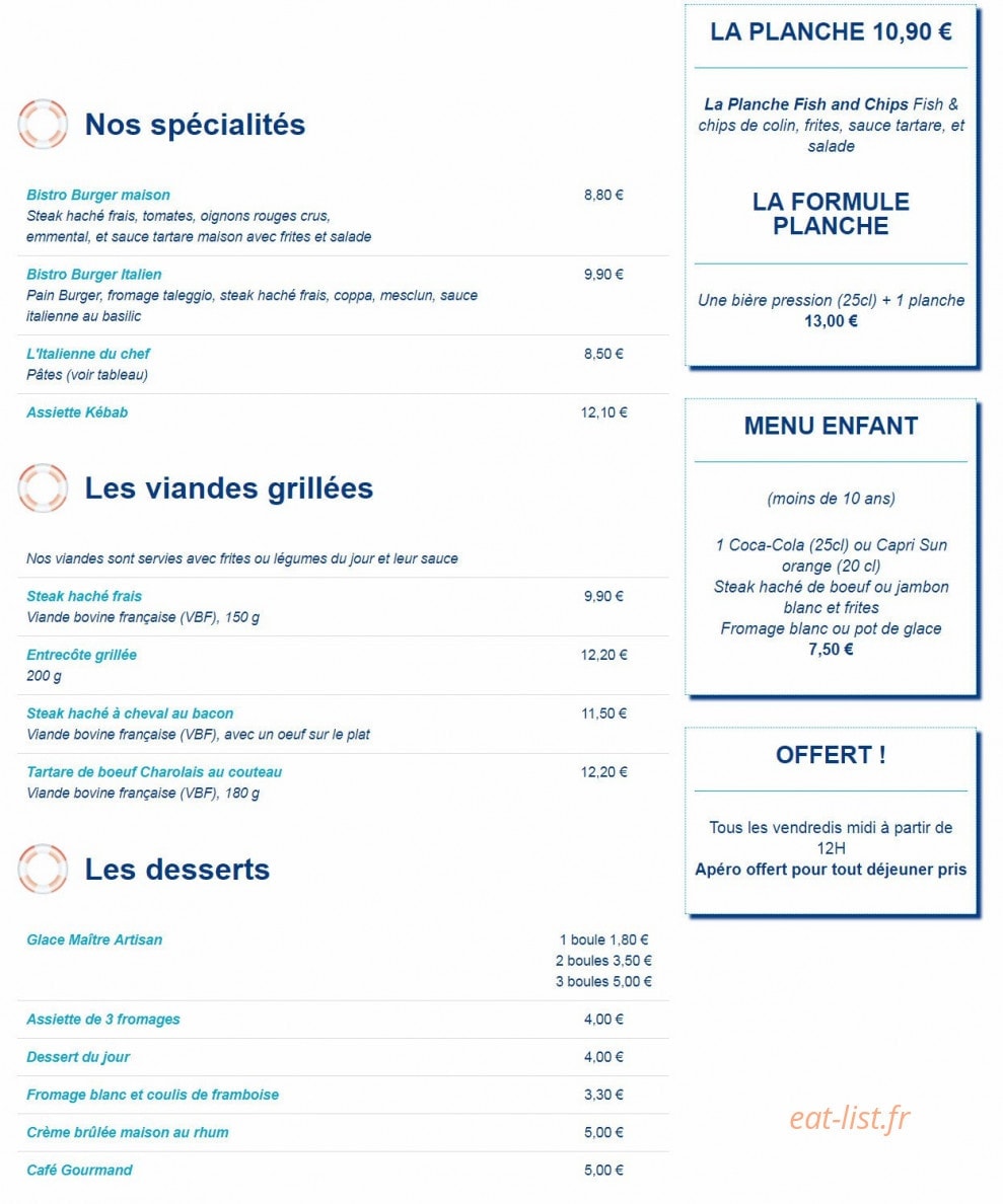 Bistrocéan — carte page 2