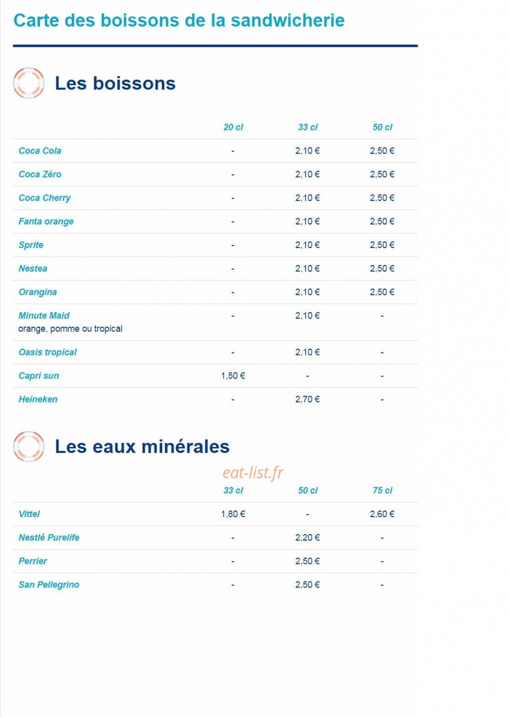 Bistrocéan — carte page 11