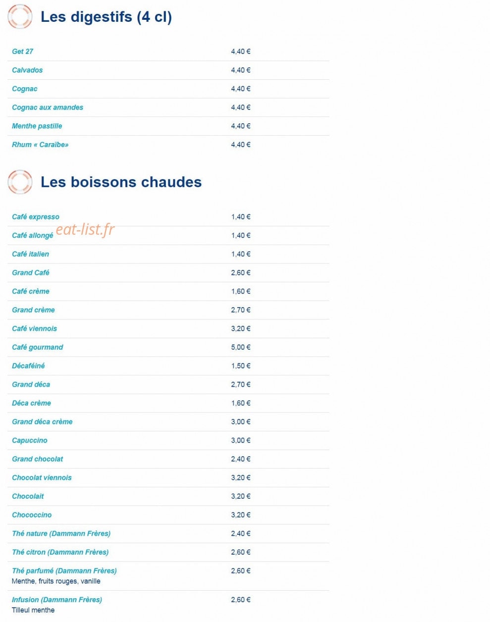 Bistrocéan — carte page 7