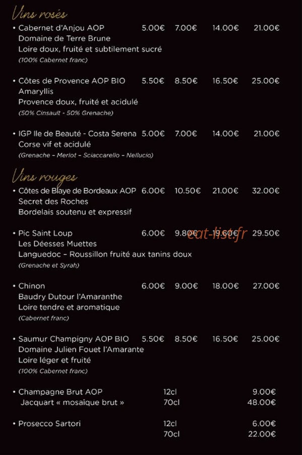 Bistrot Marcel — carte page 8
