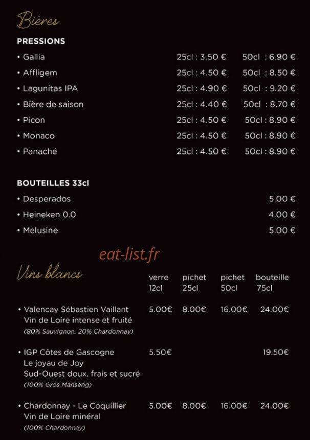 Bistrot Marcel — carte page 3