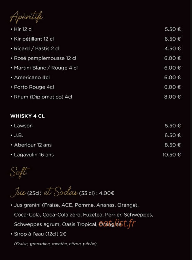 Bistrot Marcel — carte page 2