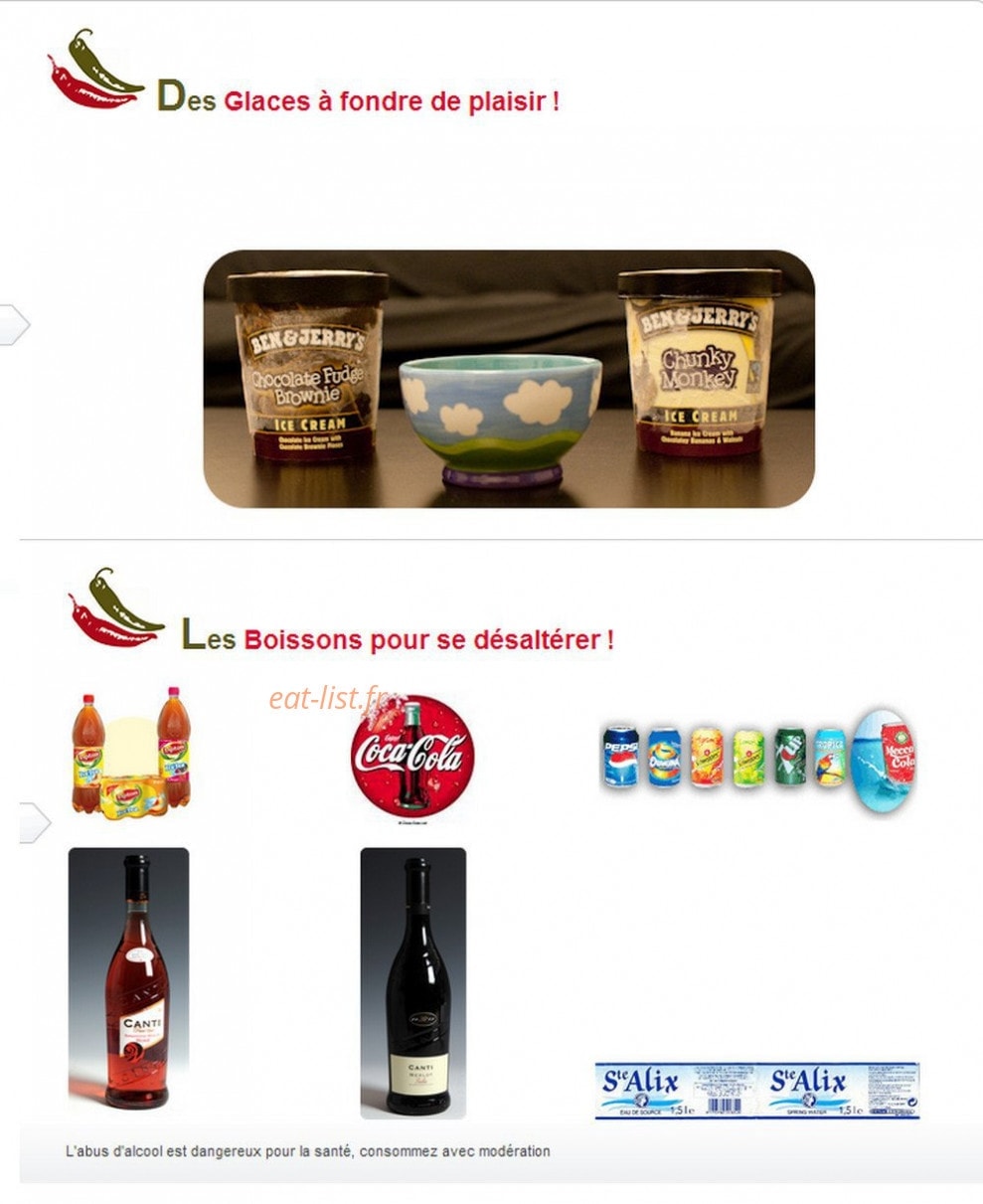 Emilio Pizza — carte page 4