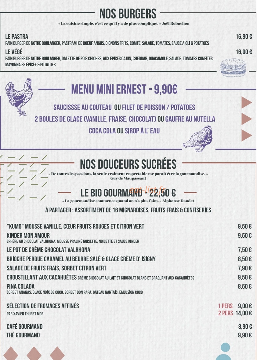 Ernest — carte page 2