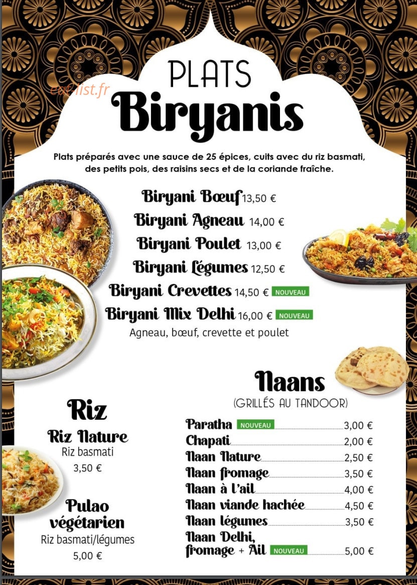 Indian Zaika — carte page 5
