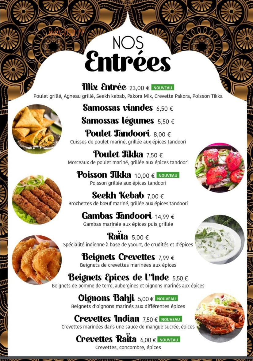 Indian Zaika — carte page 2