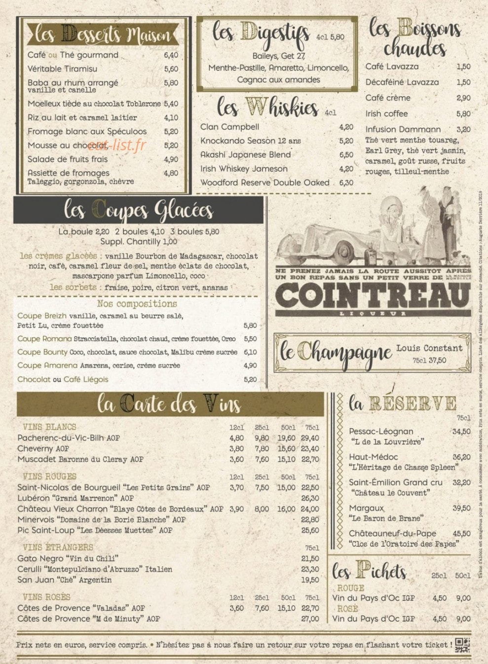 L'Orangerie — carte page 4
