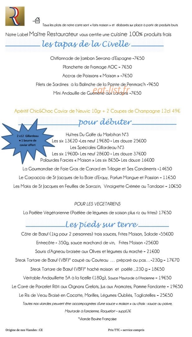La civelle — carte page 1