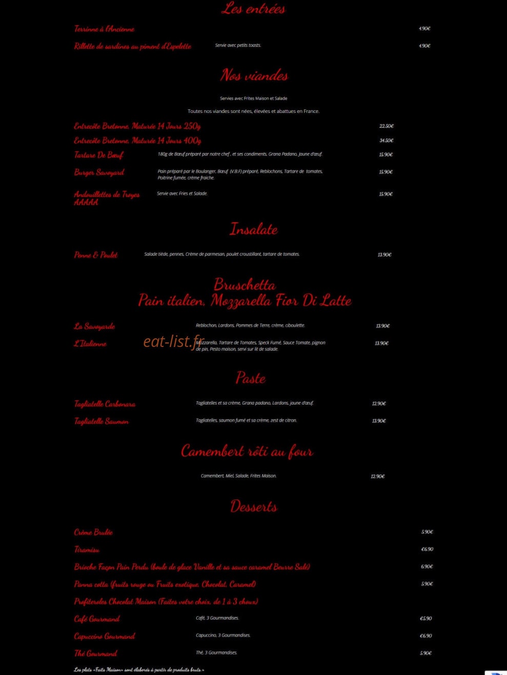 La Famiglia — carte page 2