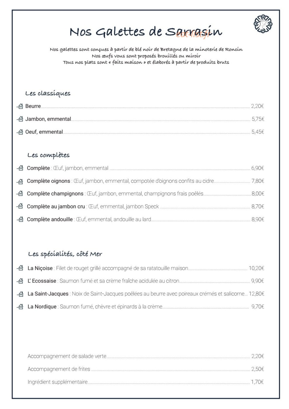 La Reine Blanche — carte page 2