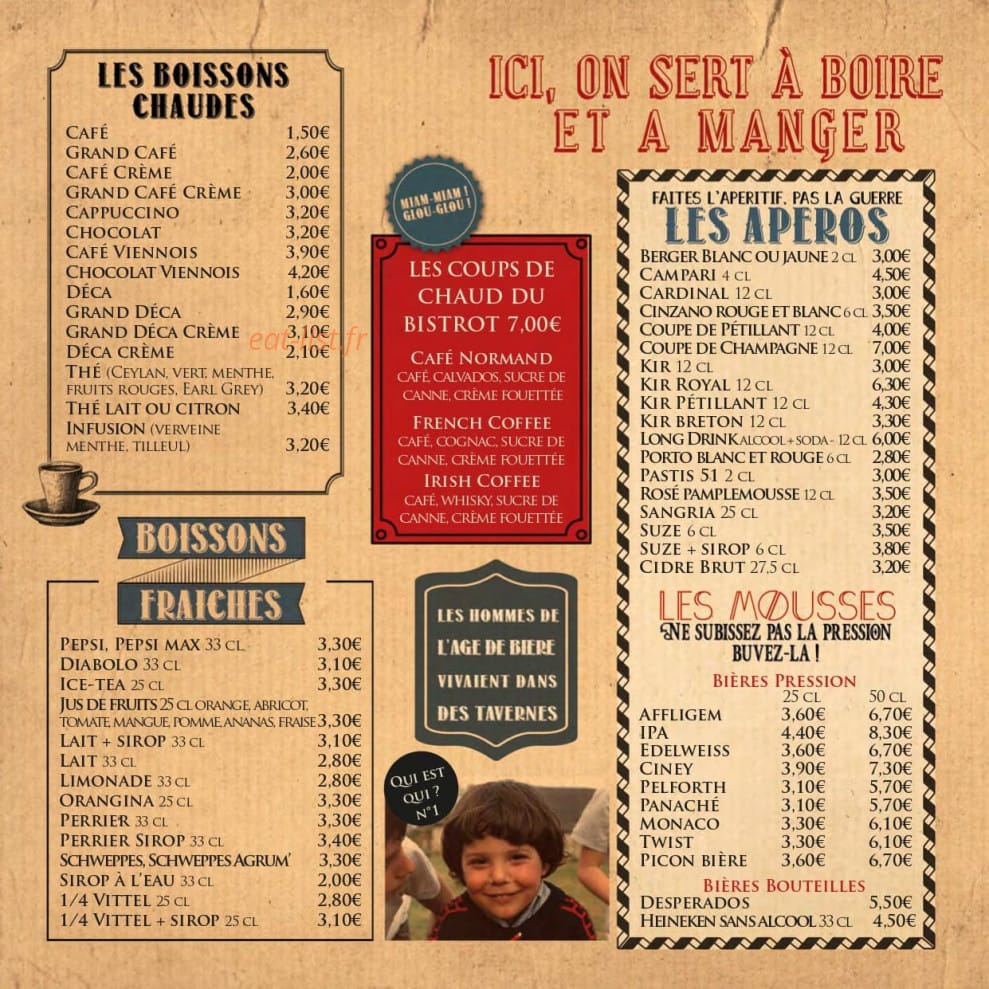 Le Bistrot du Port — carte page 6