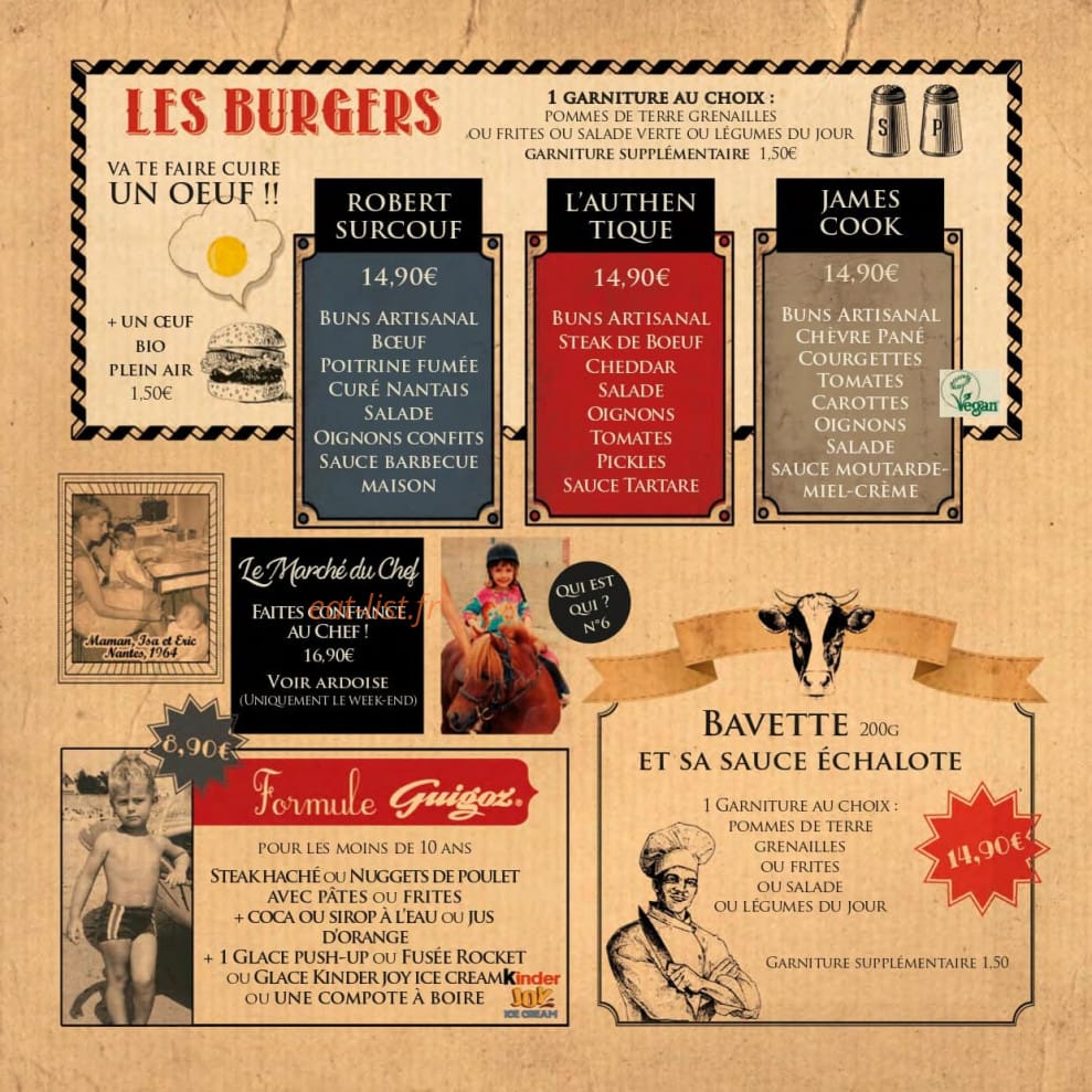 Le Bistrot du Port — carte page 3