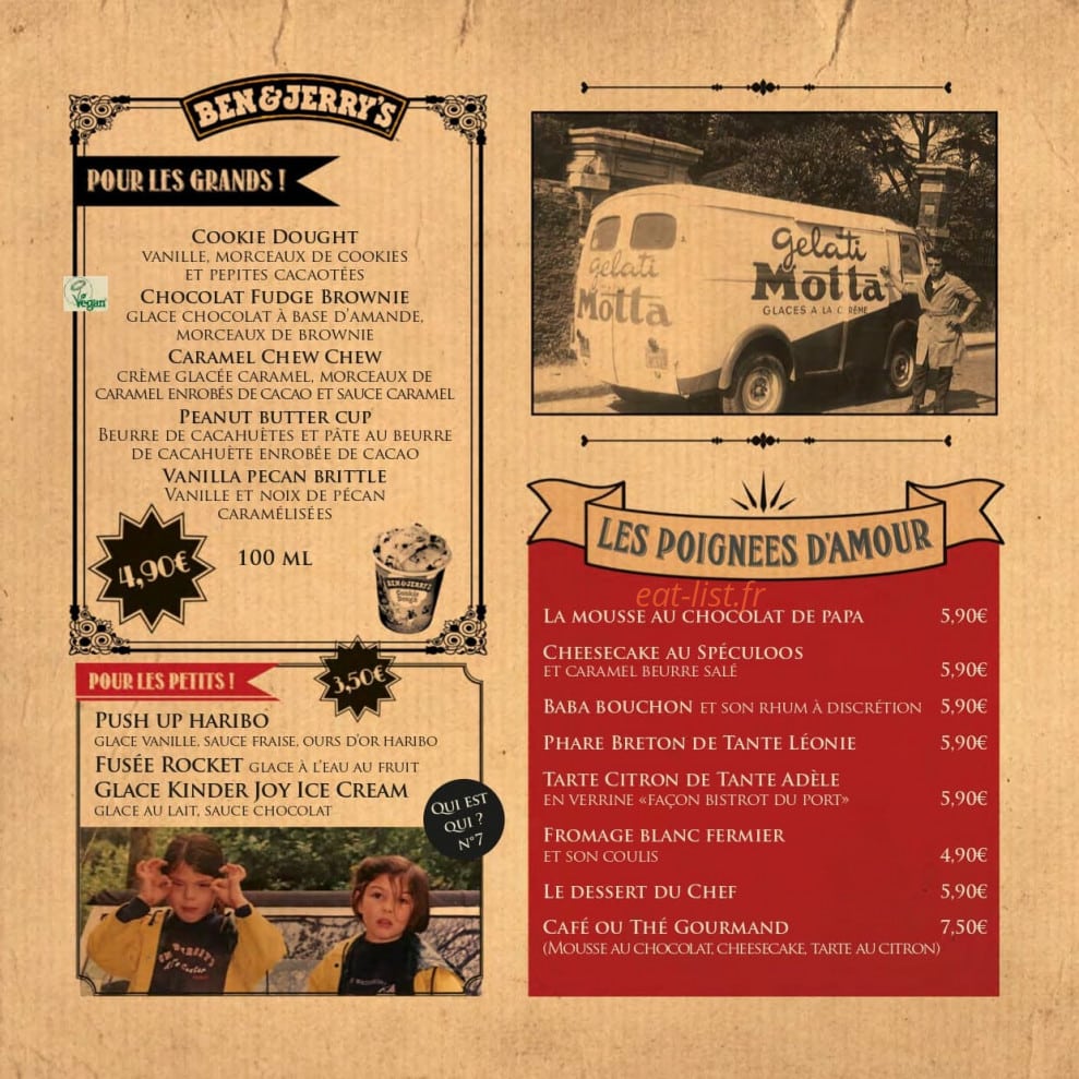 Le Bistrot du Port — carte page 5
