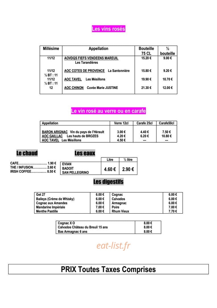 Le Coraly — carte page 8