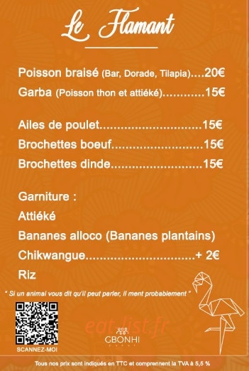 Le Flamant — carte page 1
