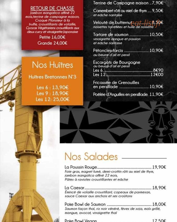 Le Poussin Rouge — carte page 2