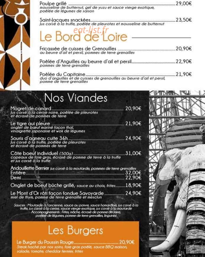 Le Poussin Rouge — carte page 4