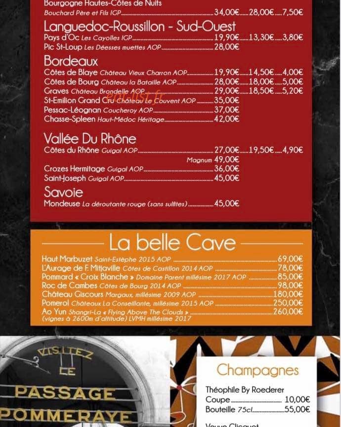 Le Poussin Rouge — carte page 6