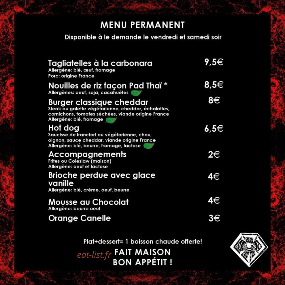 Le Warlock — carte page 1