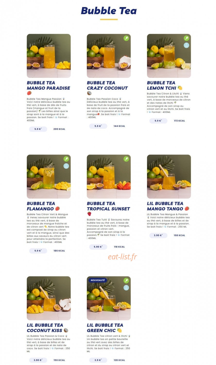 Pokawa — carte page 19