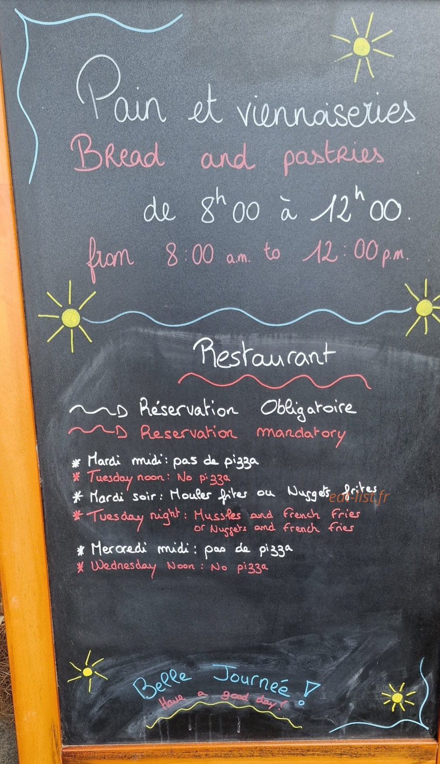 Brasserie de l'Eclis — carte page 2