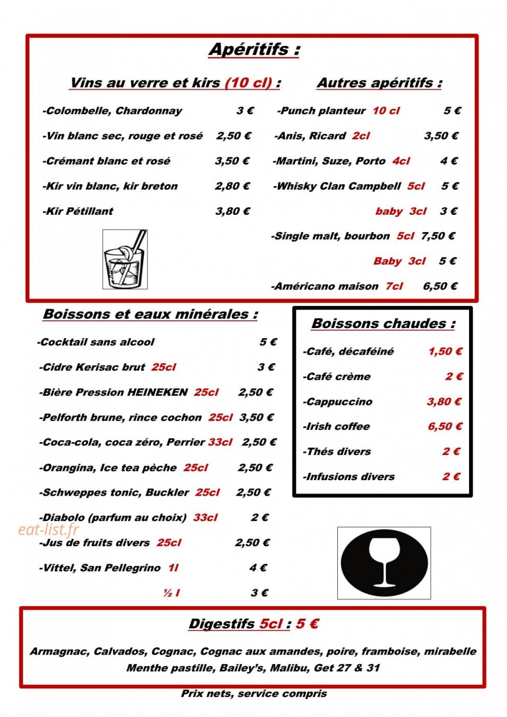 Chez Monsieur Cochon — carte page 4