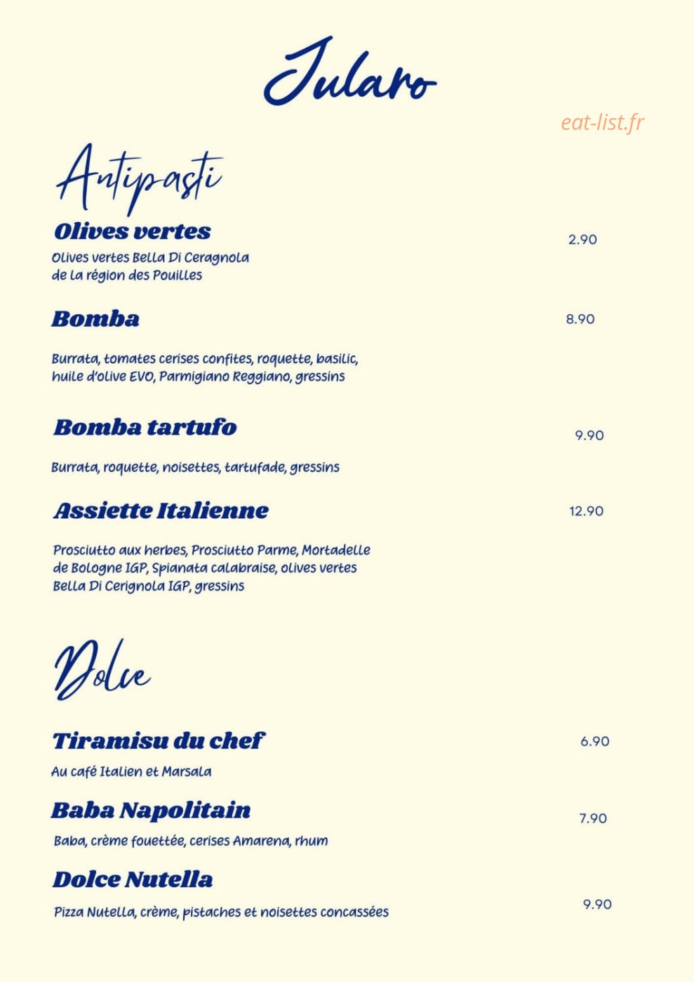 Jularo — carte page 1