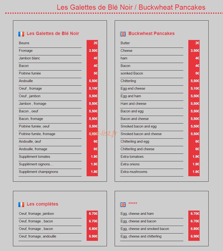 La Passerelle — carte page 9