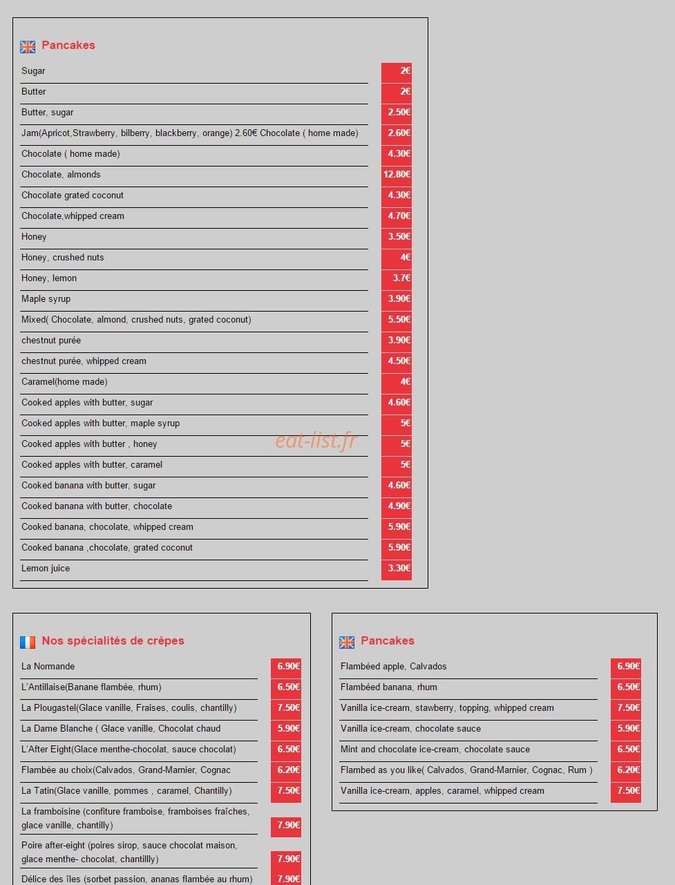 La Passerelle — carte page 11