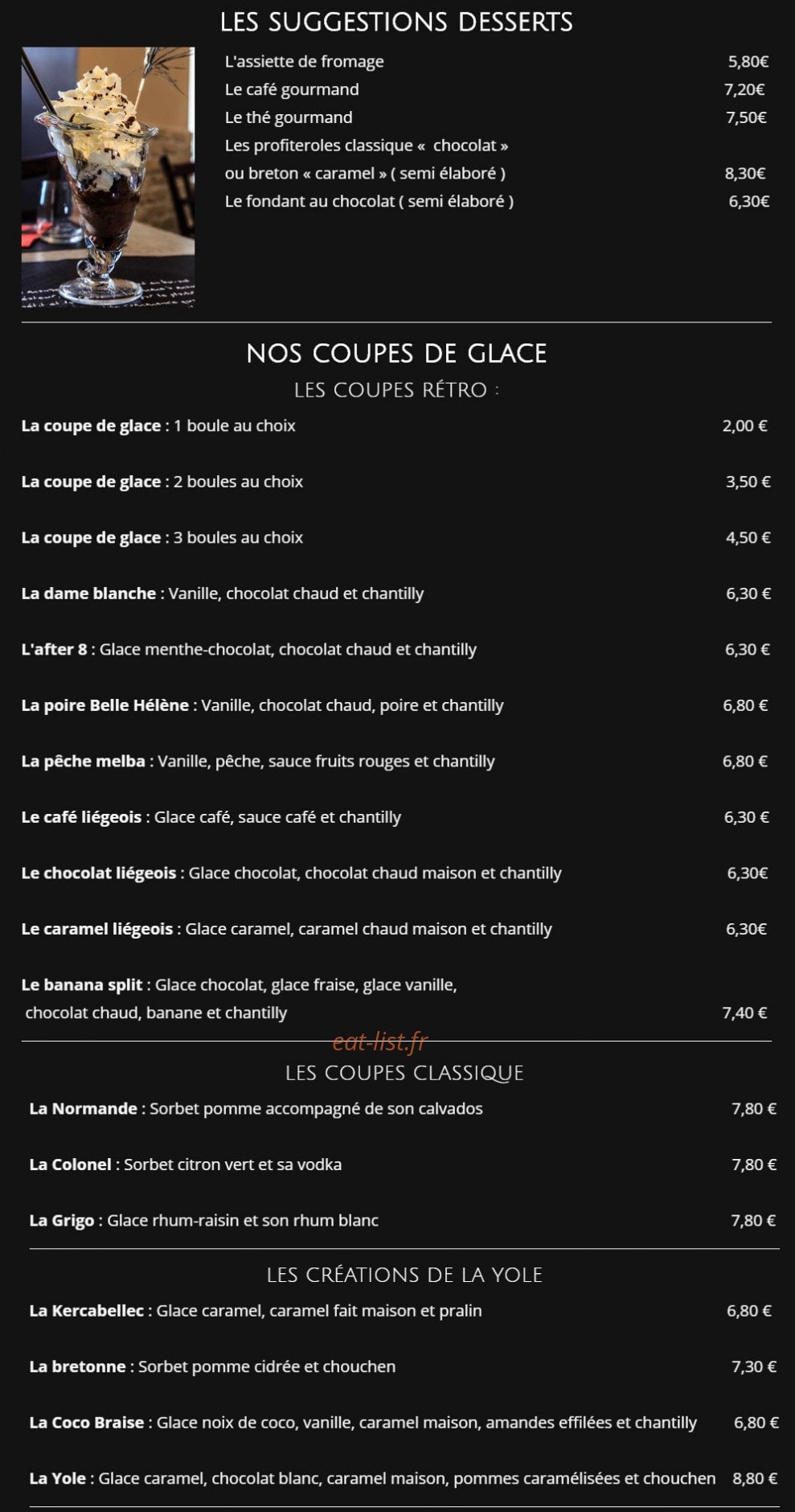 La Yole — carte page 5
