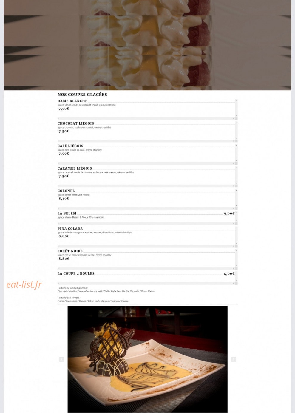 Le Belem — carte page 6