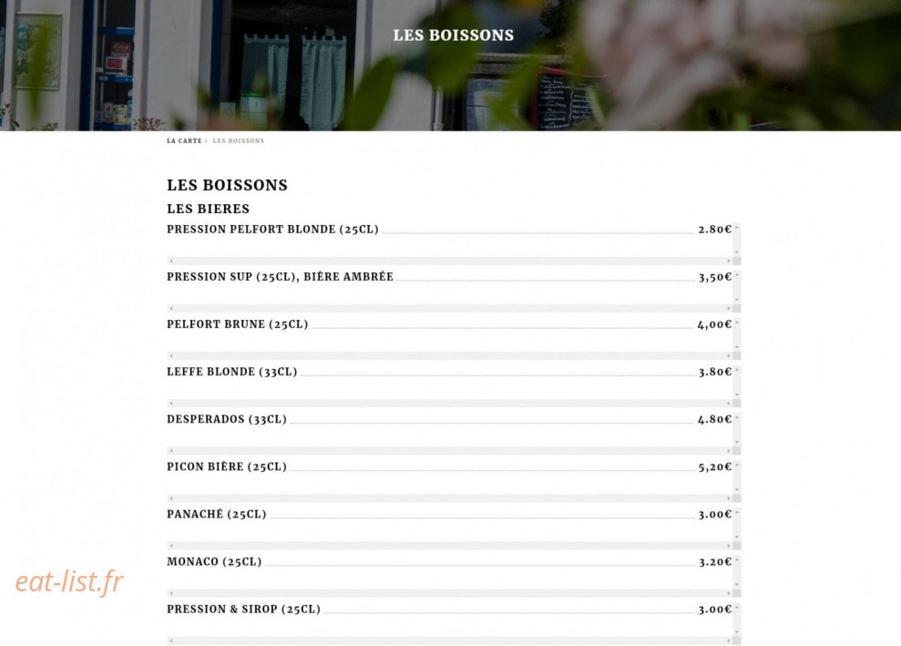 Le Belem — carte page 7