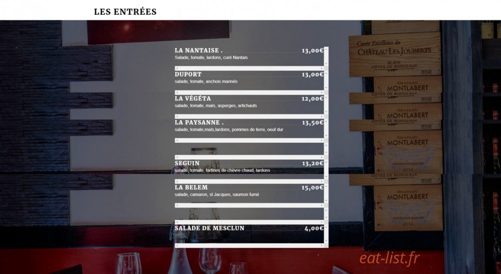 Le Belem — carte page 1