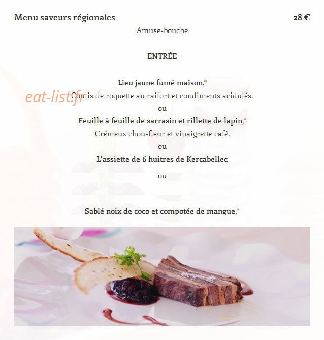 Restaurant La Vieille Forge — carte page 2