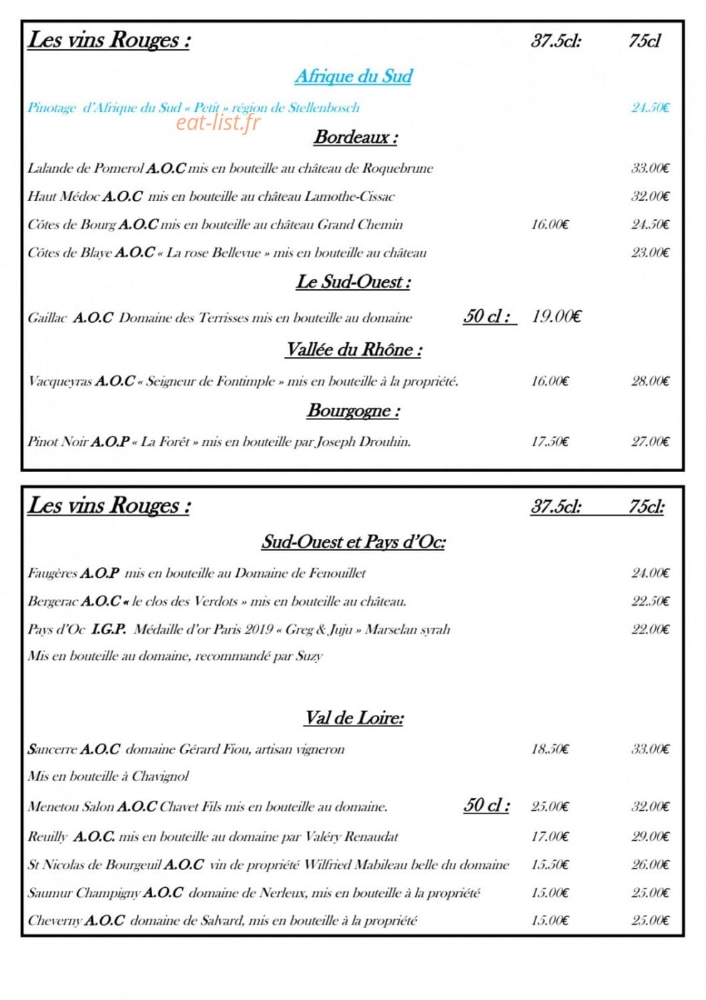 La Vigie — carte page 10