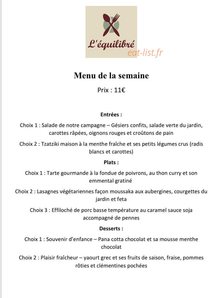 L’Impro Bar — carte page 1