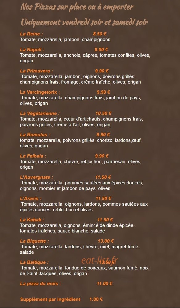 La Table de Lucullus — carte page 2