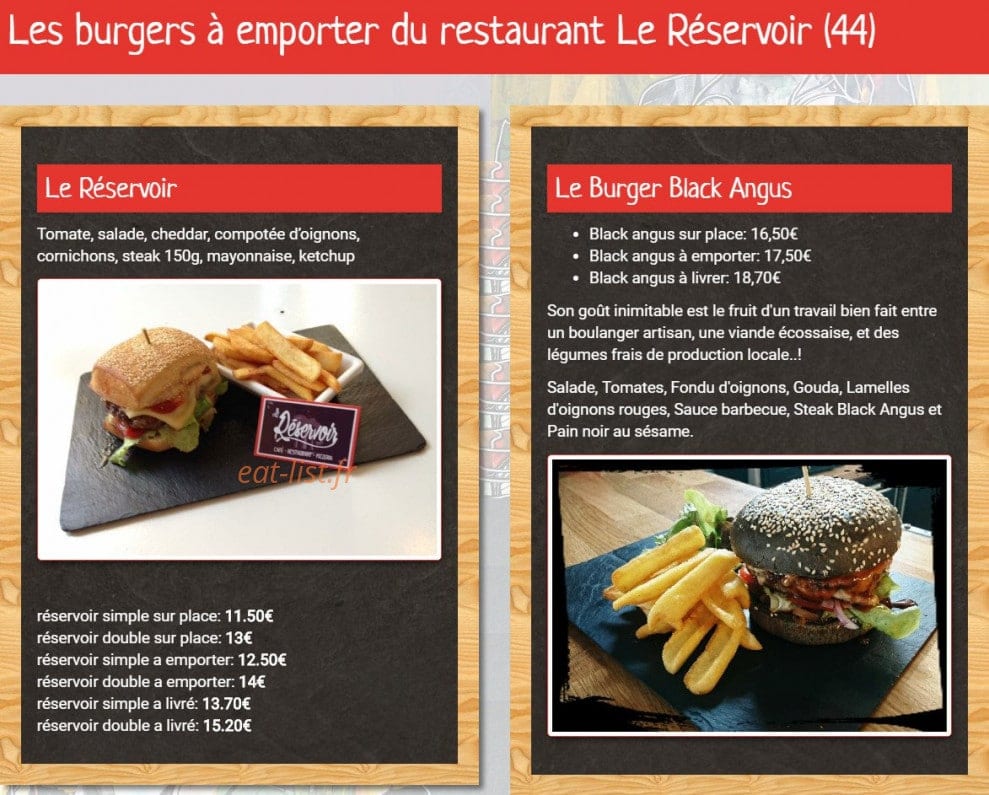 Le réservoir — carte page 2