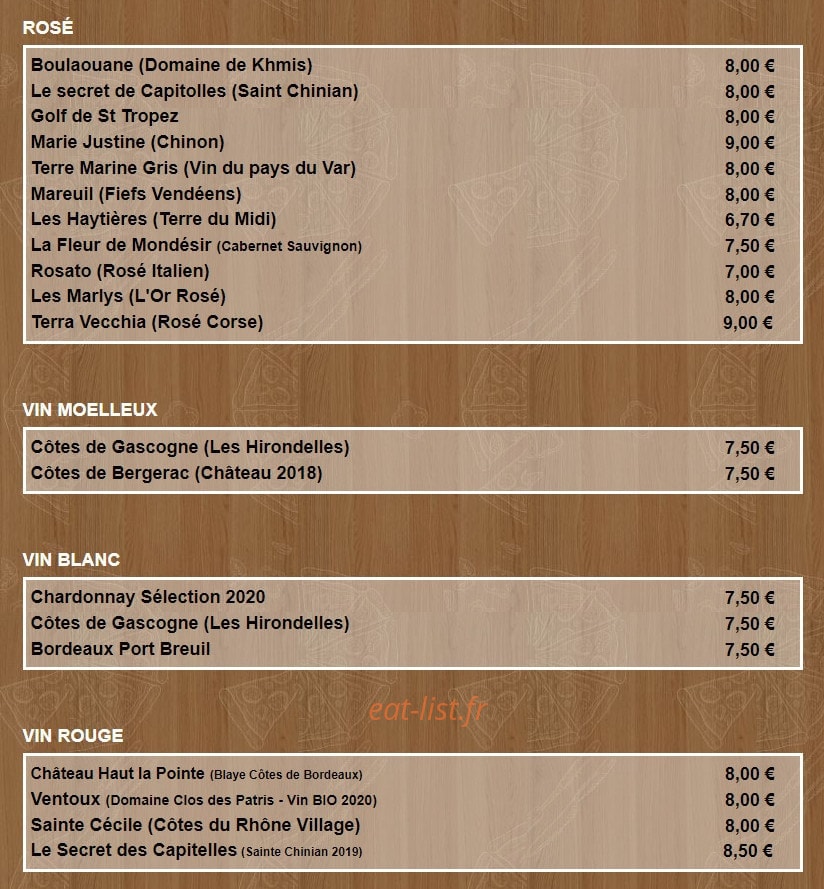 La Bellaccini — carte page 3