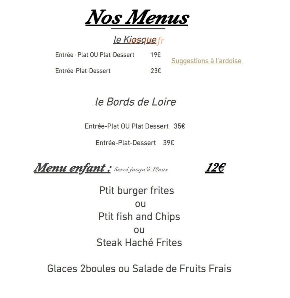 Le Kiosque by Bob — carte page 4