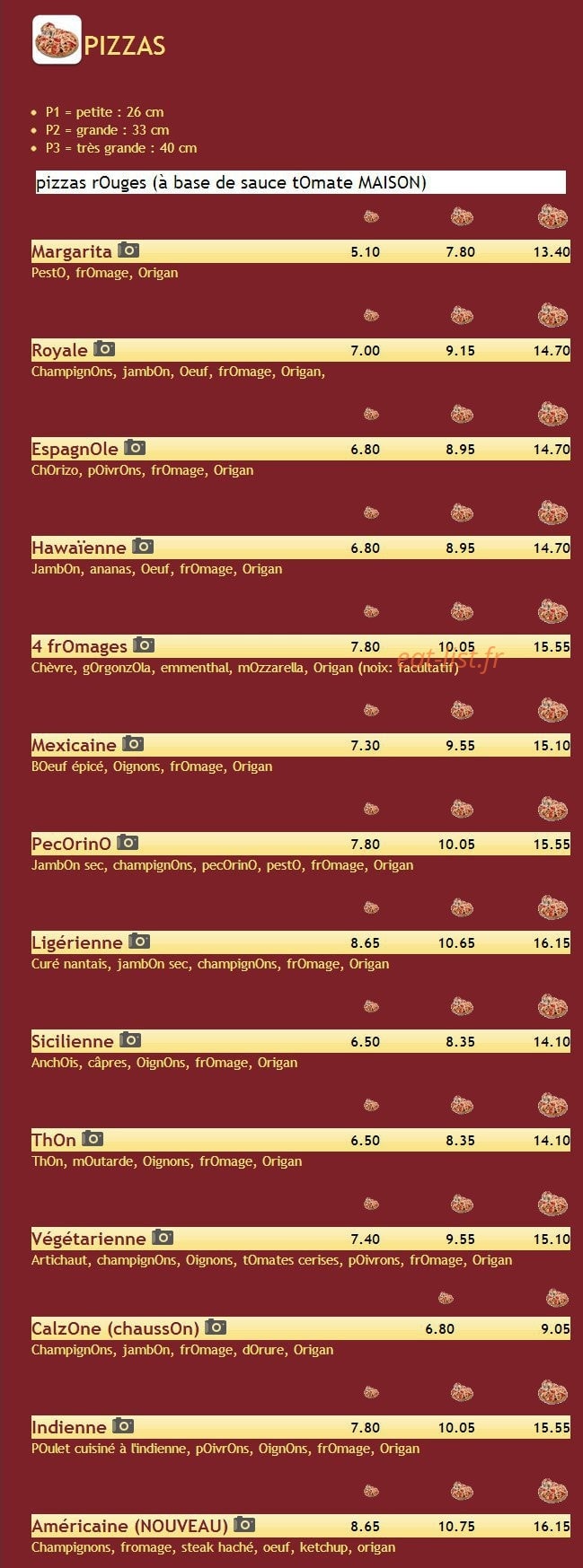 Pecorino — carte page 2