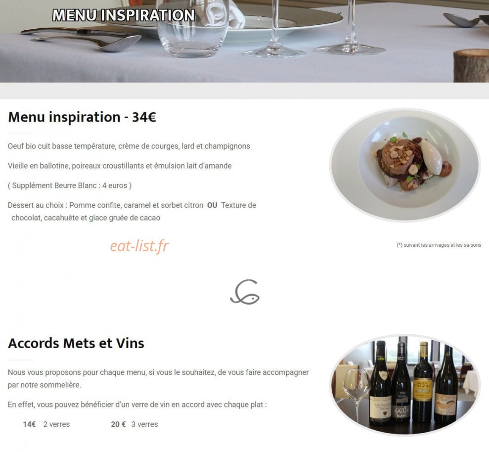 Restaurant Clemence — carte page 3