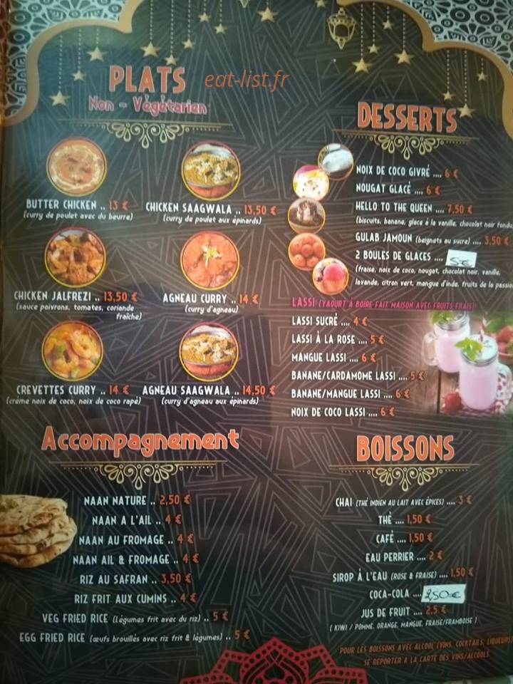 Mister Masala — carte page 2