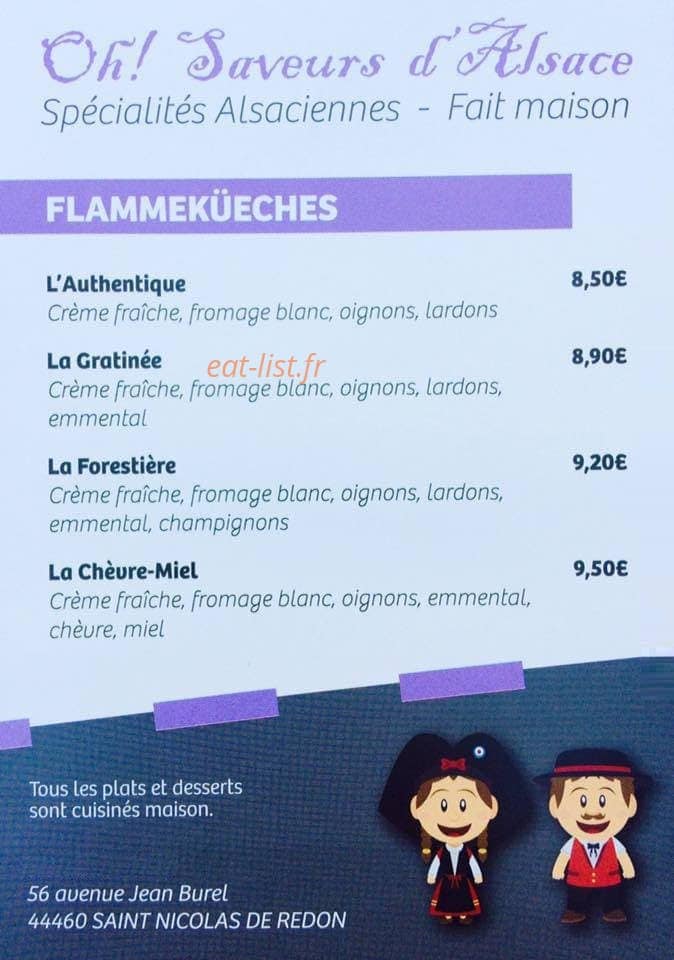 Oh Saveurs d'Alsace — carte page 1