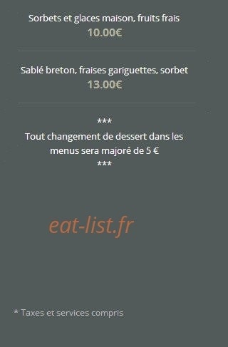 Auberge du Vieux Gachet — carte page 6