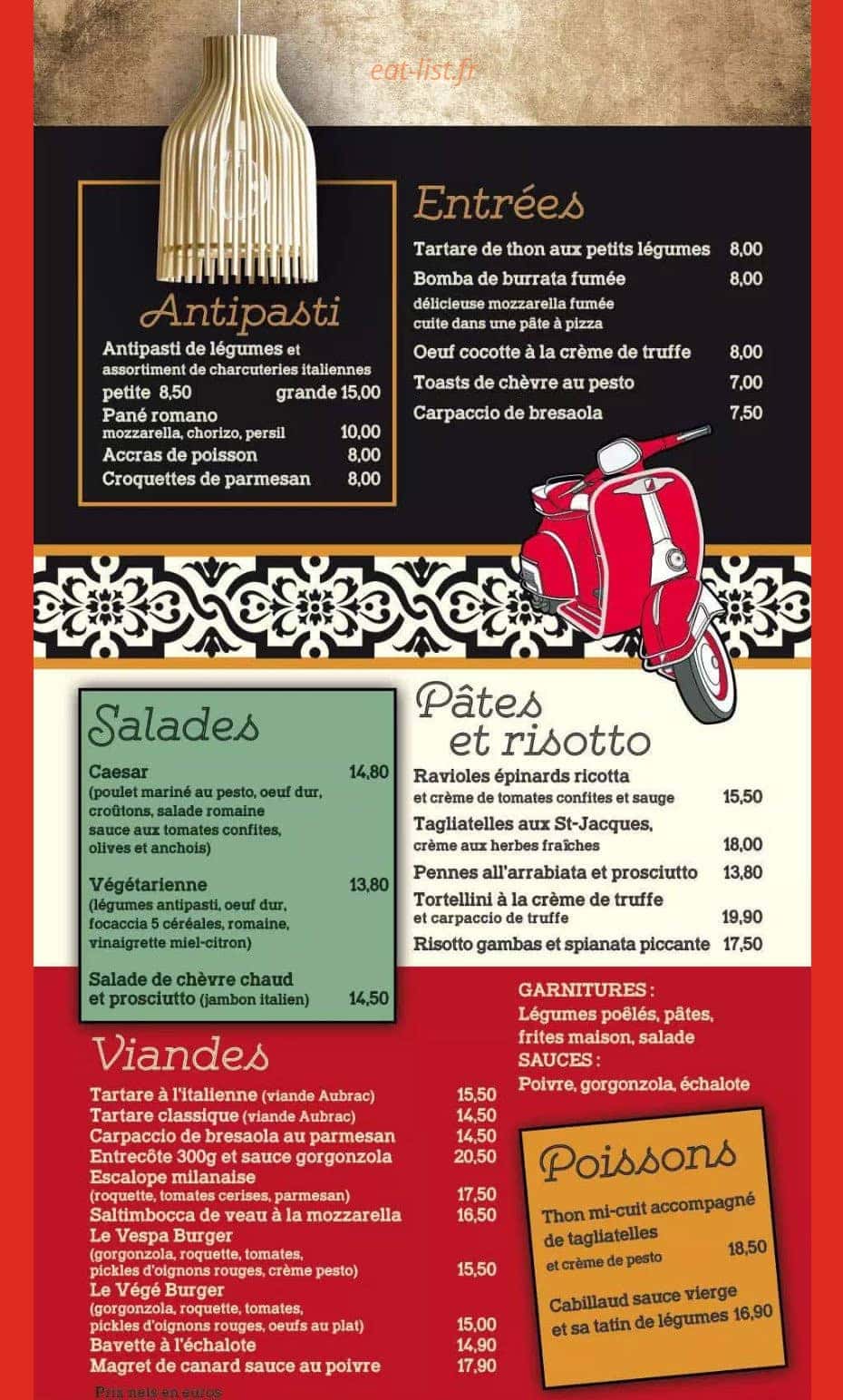 La vespa des halles — carte page 1