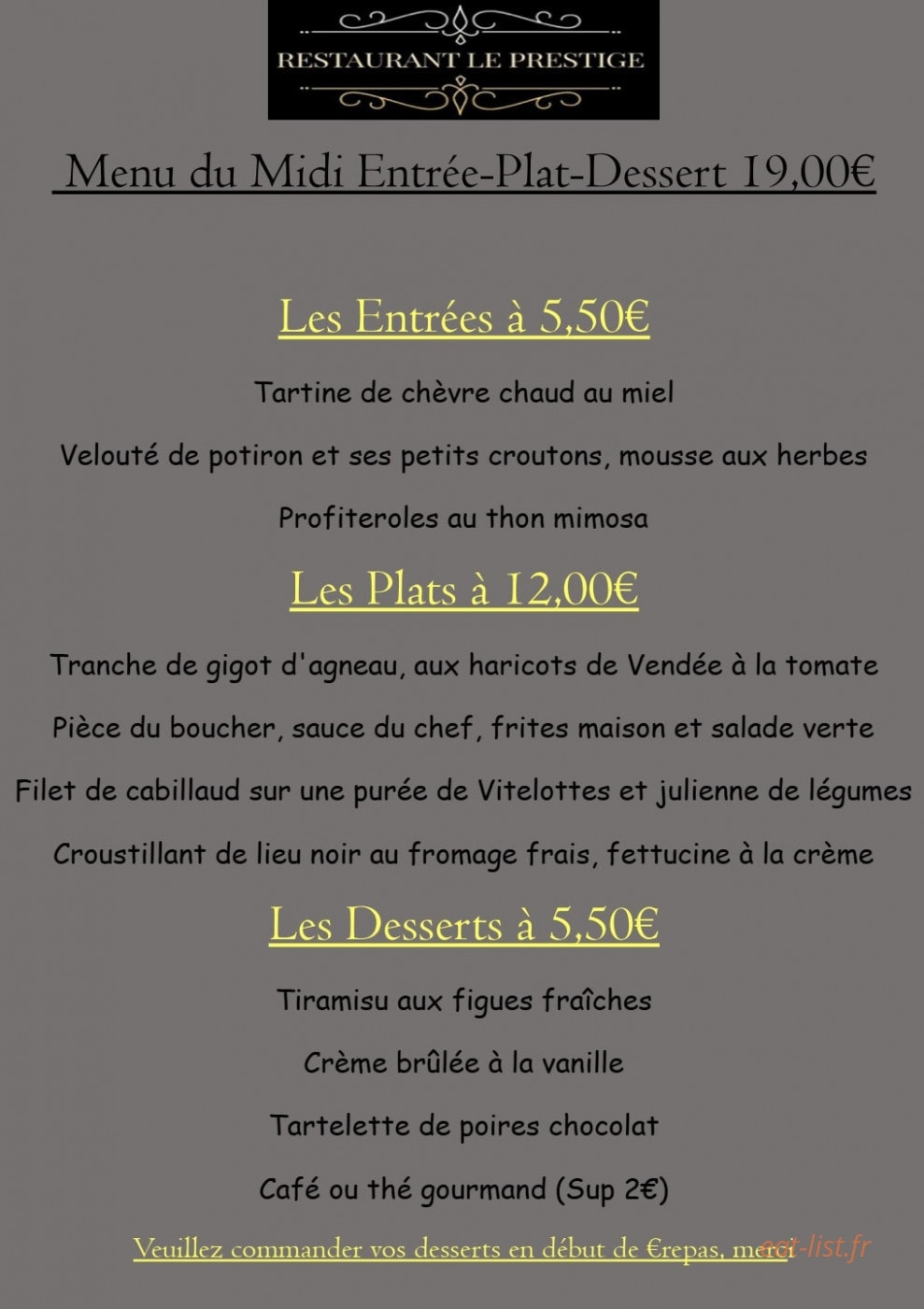 Le Prestige — carte page 3