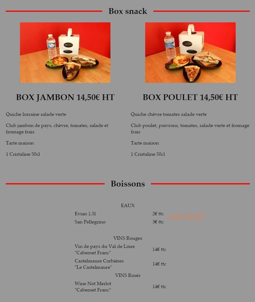 Les Ptits Delices — carte page 3