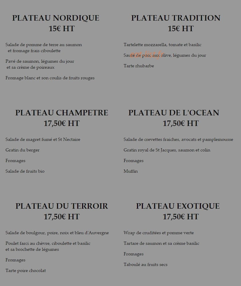Les Ptits Delices — carte page 2